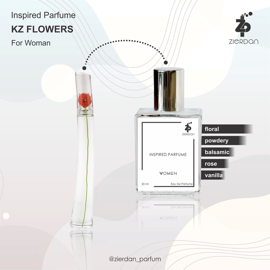 Zierdan Inspired Parfum Kz Flowers Parfume Farfum Minyak Wangi Tahan Lama Wanita Cewek