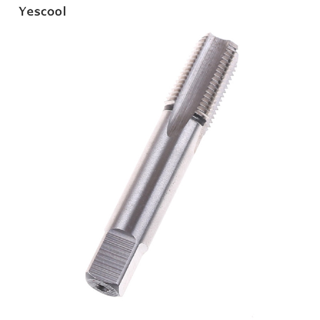 Yescool 1 / 8-27 HSS NPT Taper Pipa Keran Bahan Baja Kecepatan Tinggi