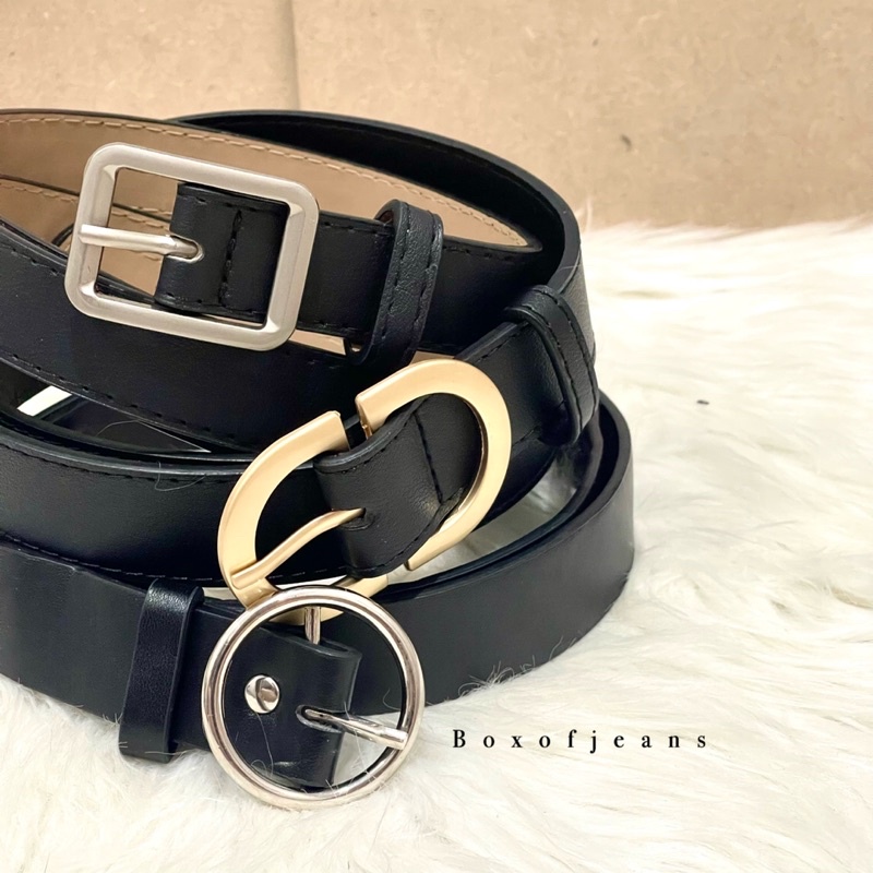 Boxofjeans - PREMIUM BASIC WOMEN BELT / SABUK KULIT WANITA