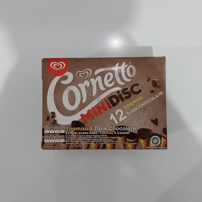 Walls Cornetto Disc Mini Tiramisu &amp; Dark Chocolate