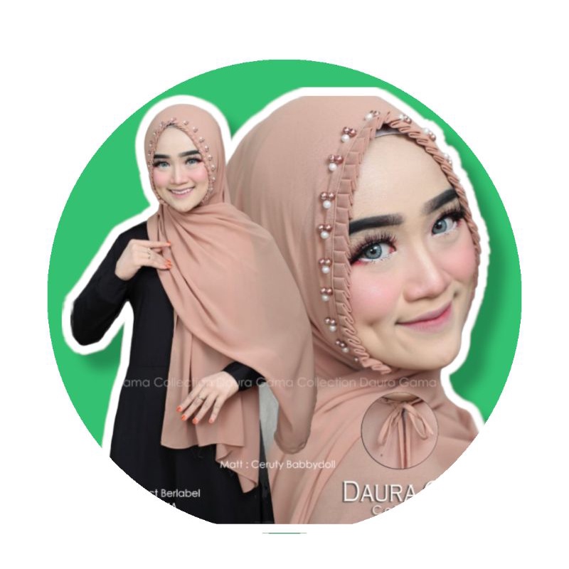 (ORIGINAL DAURAGAMA ) Pasminah KCB Mutiara | Pasminah Hijab