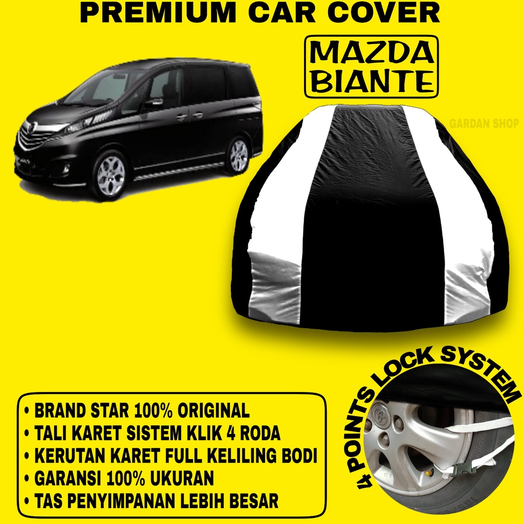 Body Cover MAZDA BIANTE Sarung Strip SILVER Penutup Pelindung Bodi Mobil Mazda Biante PREMIUM