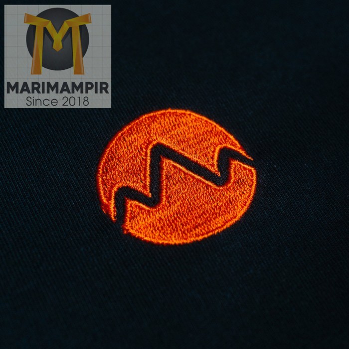 Marimampir Space Roastery Classic Patch Logo T-Shirt Unisex Tee - Putih, XL