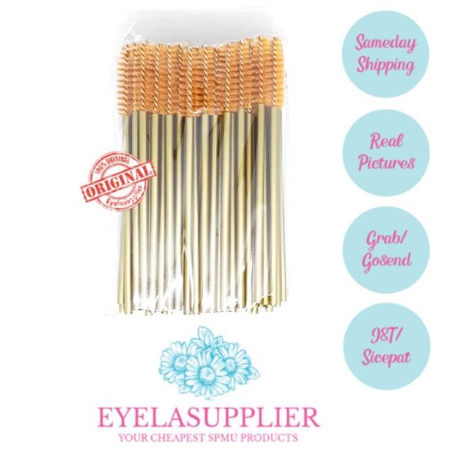 50 pcs mascara wand  sisir bulu mata disposal