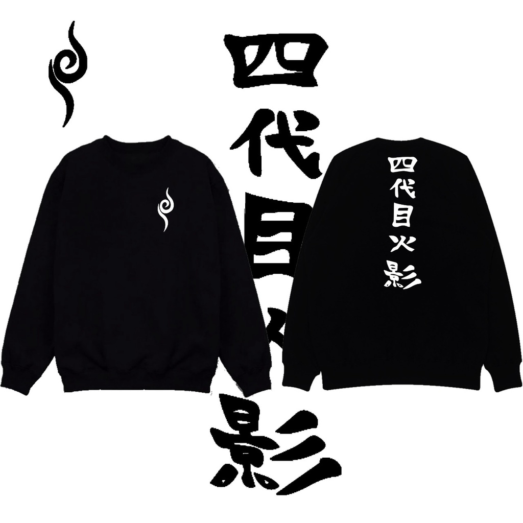 Sweater anime naruto kanzi Jepang clan api