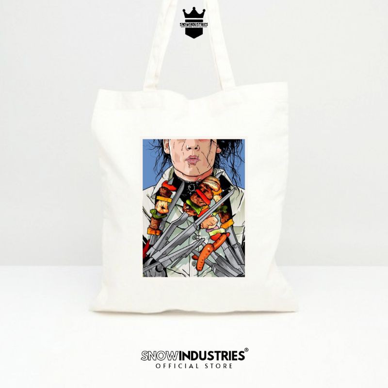 Tote Bag Wanita Pria Baby Kanvas Fashion Pop Art