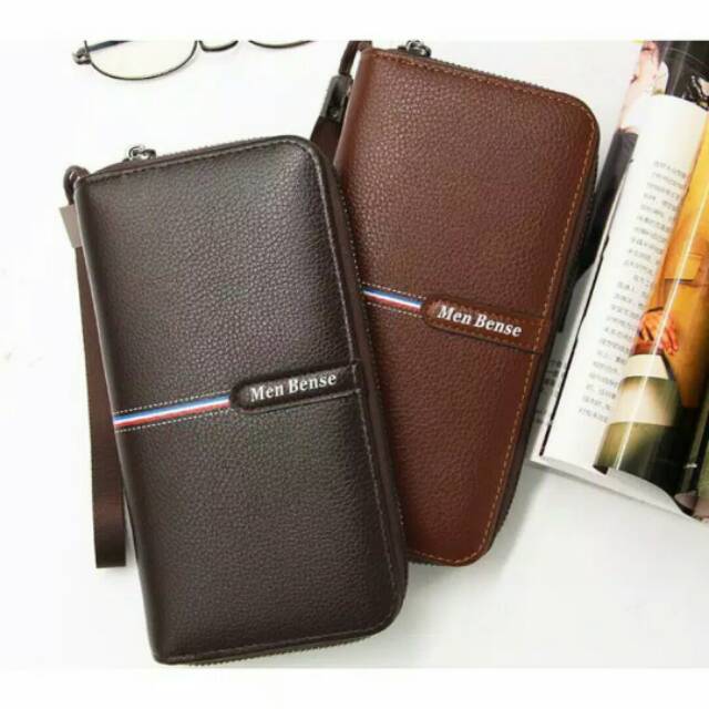 Ori Men Bense Dompet Panjang Besar Clutch Import Pria Wanita