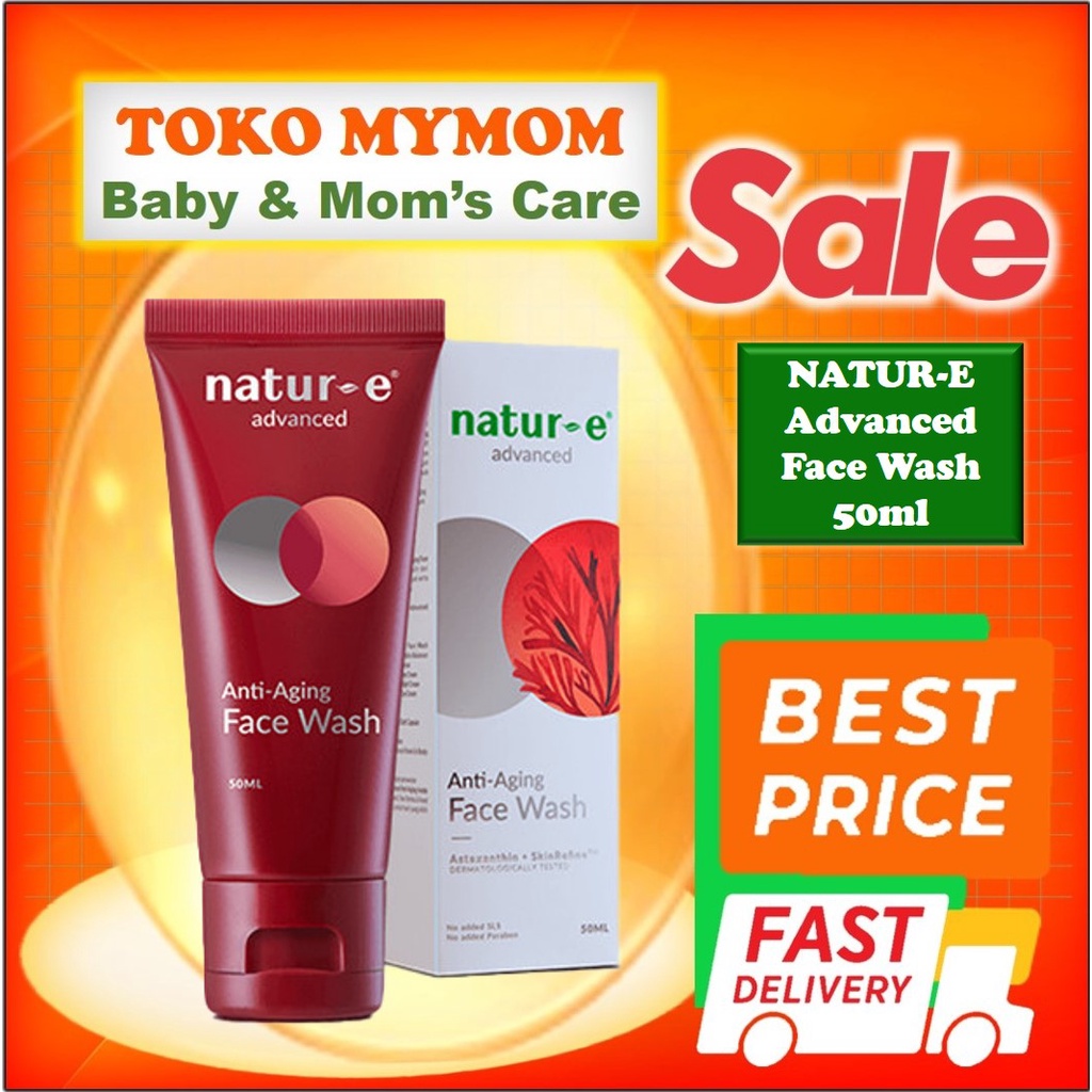 [BPOM] Natur-E Advanced Anti Aging Face Wash 50ml / Natur E Advance / Face Cleanser / Pembersih / Facial Wash / Sabun Wajah / MY MOM