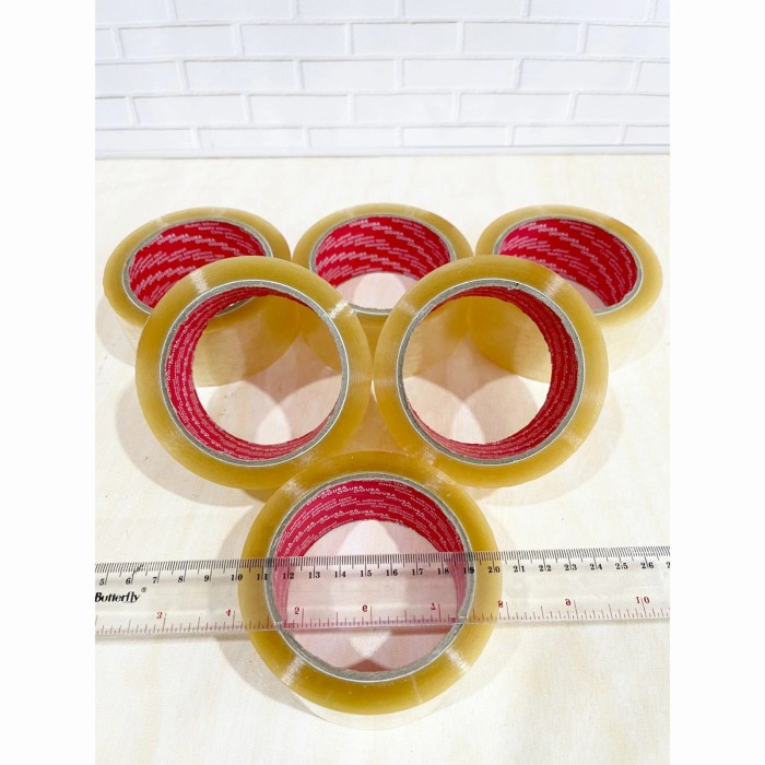 

perekat-pengikat- lakban bening & coklat murah 2 inch 100 yard - cokelat -pengikat-perekat.