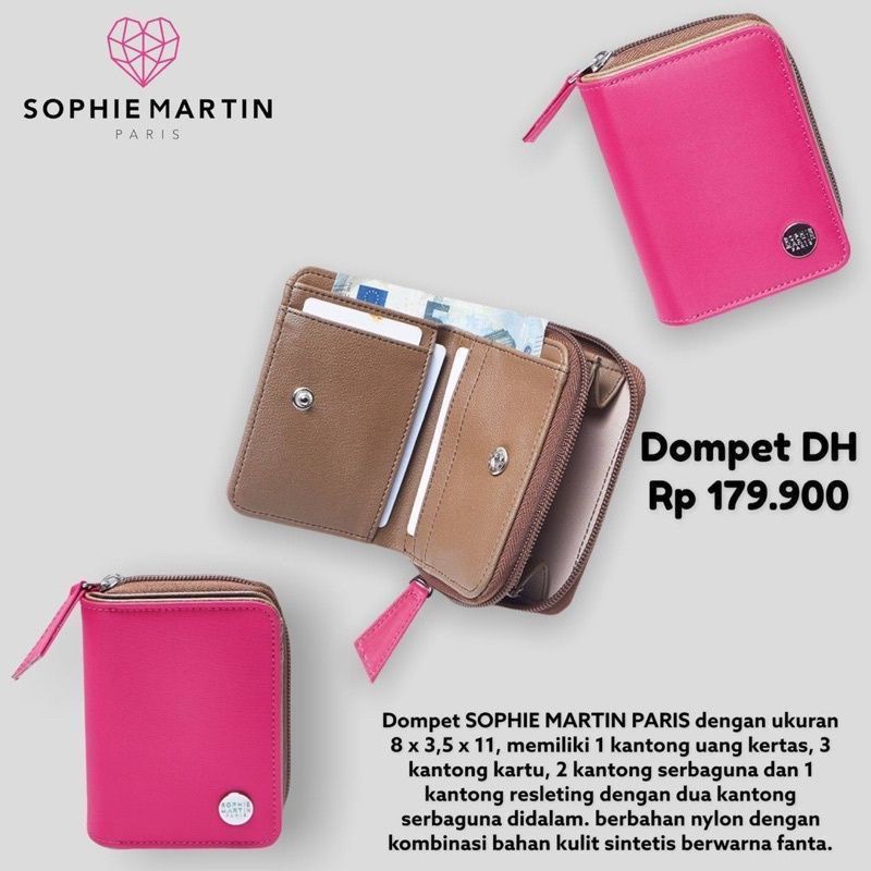 DOMPET DAMIA PINK FANTA SOPHIEPARIS/DOMPET SOPHIE PROMO