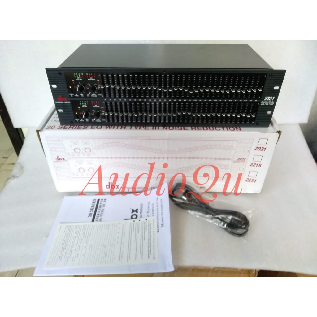 EQUALIZER DBX 2231 IC MACRO 2X31 CHANNEL EQUALISER DBX2231 IC MACRO
