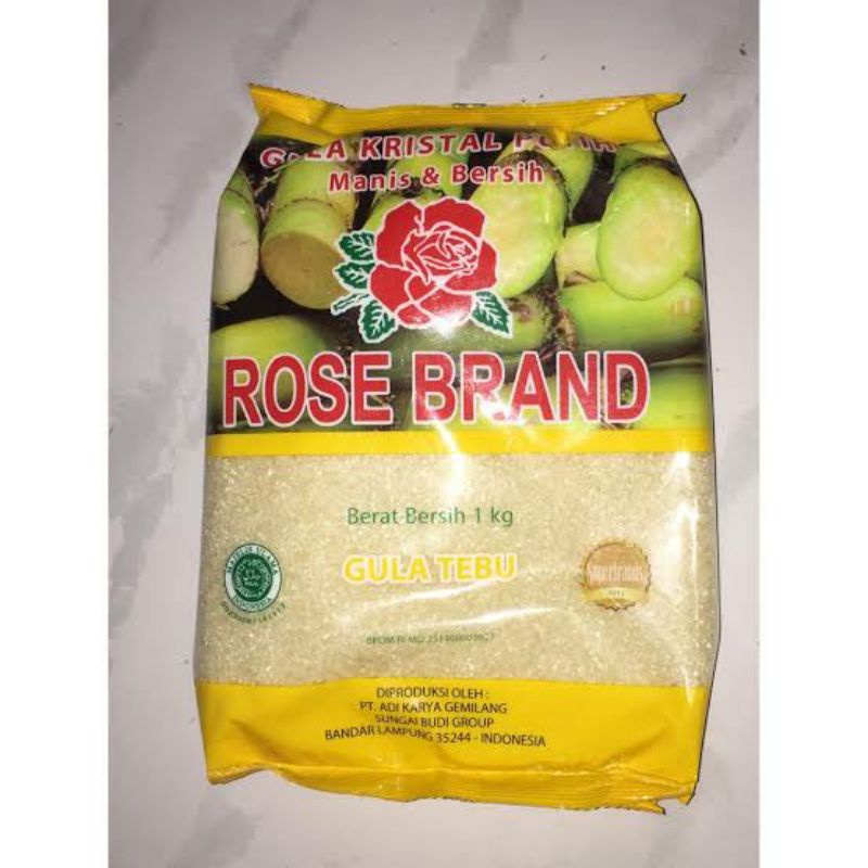 

Gula Pasir 1kg Kemasan (Rose brand)