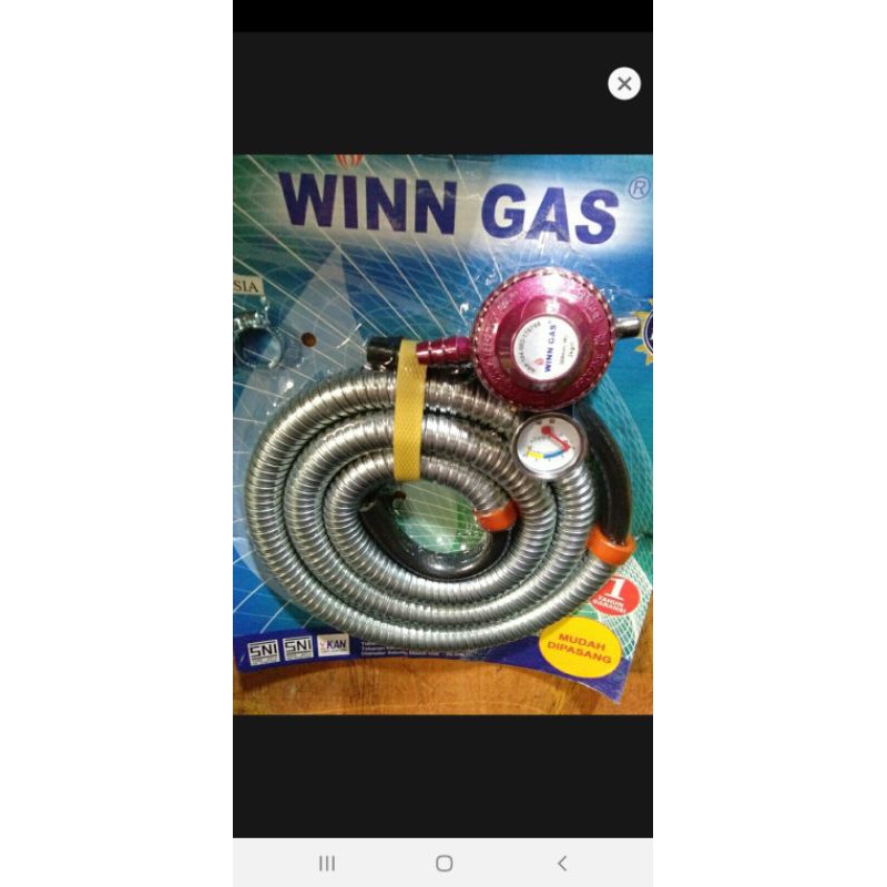 Regulator Winn W 18 m Paket Plus Selang Dan Klem