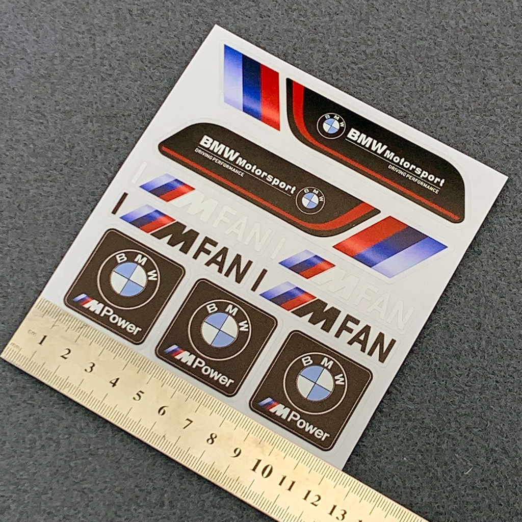 Stiker Emblem Logo BMW 1 2 3 4 5 6 7 series X1 X3 X4 X5 X6 F10 F30 Untuk Pintu Depan Mobil