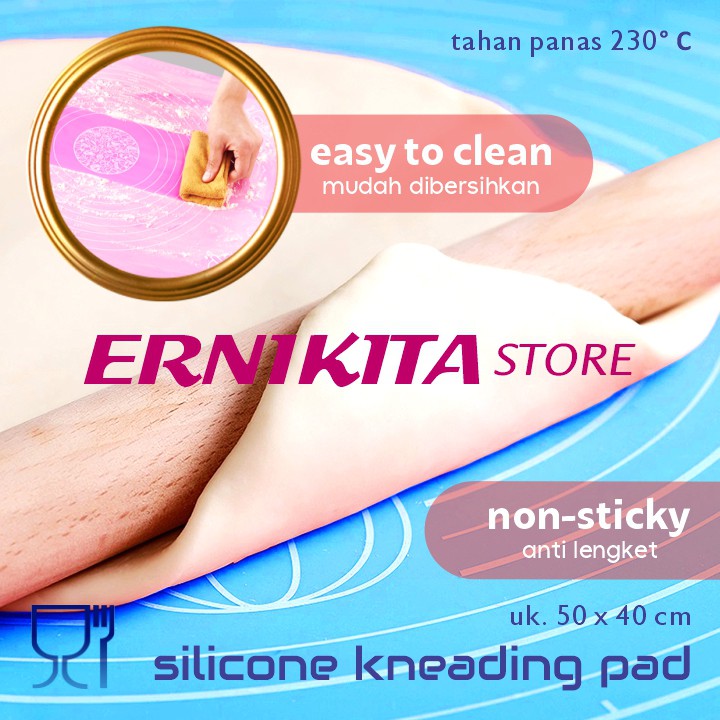 BAKING MAT ALAS ADONAN KUE SILICONE - Silikon Anti Lengket