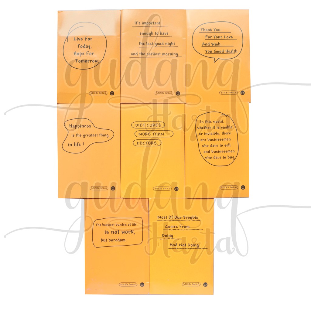 Sticky Notes Planner Daily Unik Lucu Agenda DIY Scrapbook Unik GH 301100