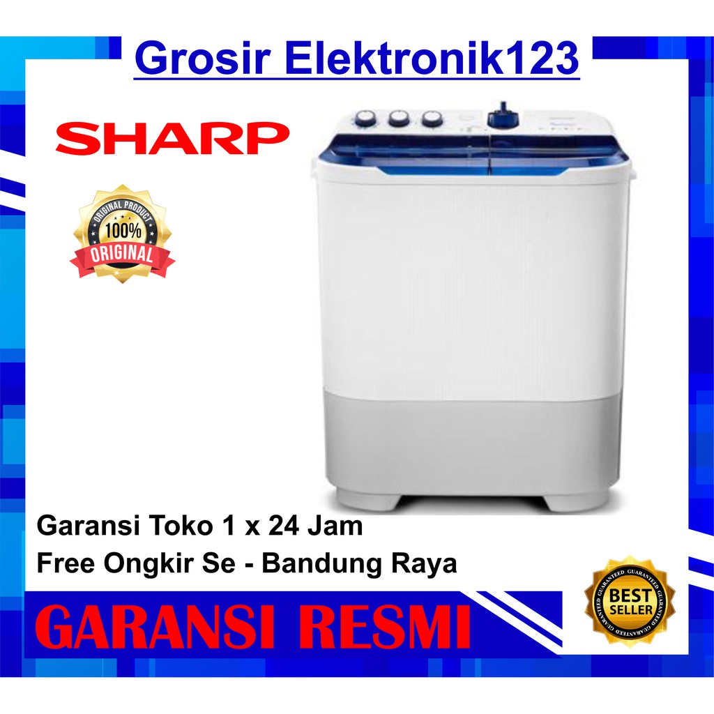 Mesin Cuci Sharp 12Kg EST1290WA 2 tabung GARANSII RESMI