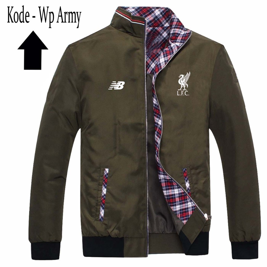 Jaket Ori Pakaian Pria Terbaru Logo LFC - Jaket Anti angin- Jaket di musim Dingin Dan Panas Bisa COD