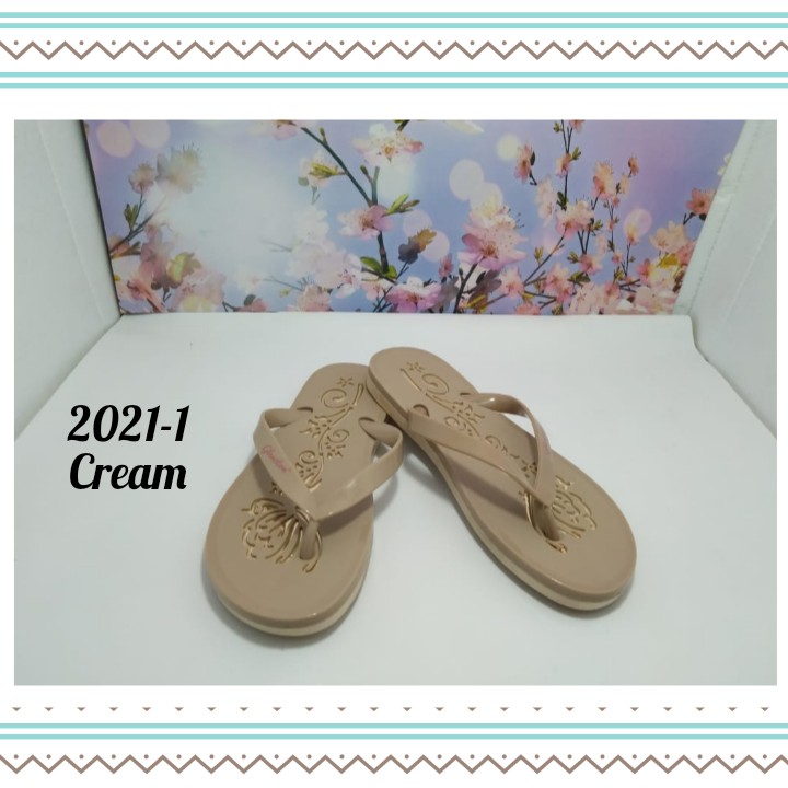 SANDAL WANITA IMPORT MODEL FLAT KASUAL NYAMAN DAN MODIS GLANZTON 2021-1 UK.37-41