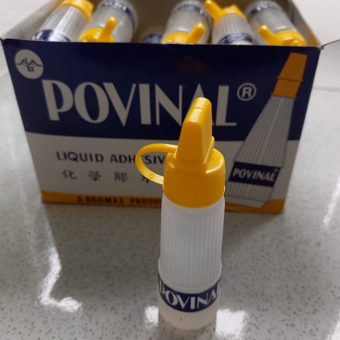 Lem Kertas Cair Kecil Povinal Lem Cair Murah / Lem Povinal 111 / 22 ml