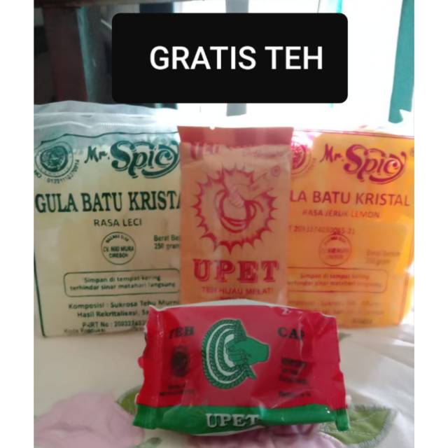 

Gula Batu Lemon dan Teh Upet