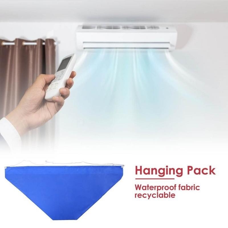 GSSi Plastik Cuci Ac Air Conditioner Cover Pencuci AC Cleaning Cover Waterproof Awoo Yk-41 Blue Or-i