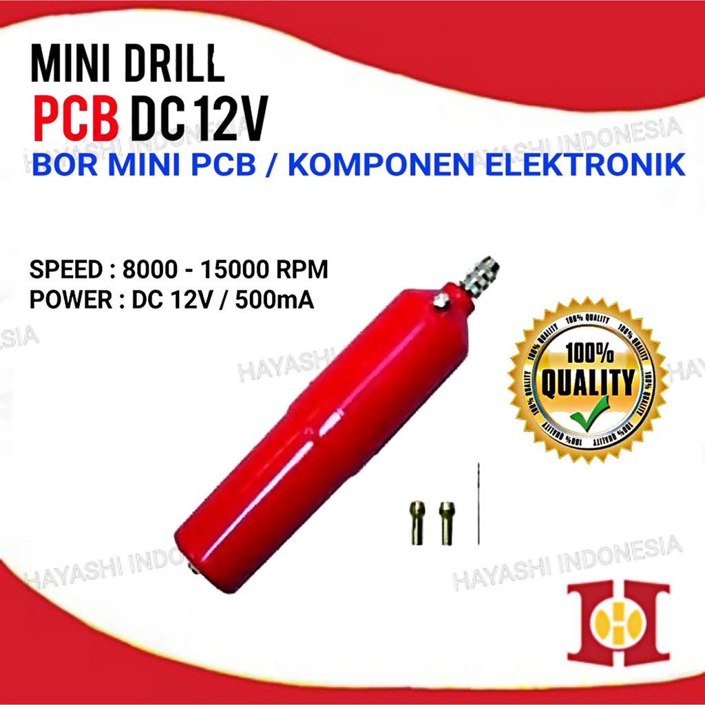 Bor Mini Drill PCB 12v Ekonomis DC Alat Pembuat Lobang Mata Mesin