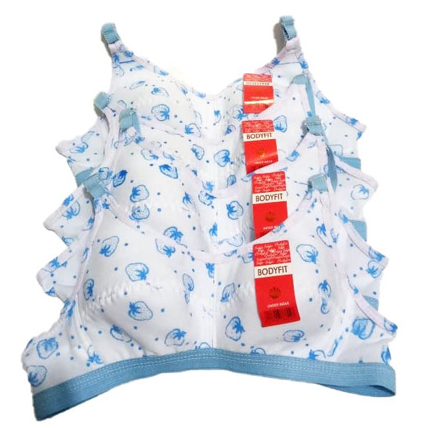 RC Bodyfit Bh Sport/Bh Remaja Bodifit/Bra Remaja Motif Busa Tipis Tanpa Kawat Size 32-36