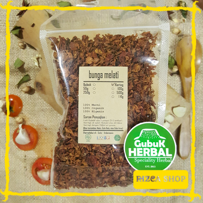 

BUNGA MELATI KERING 50 GRAM - Jasminum - MURNI - JRS - REMPAH RIZ