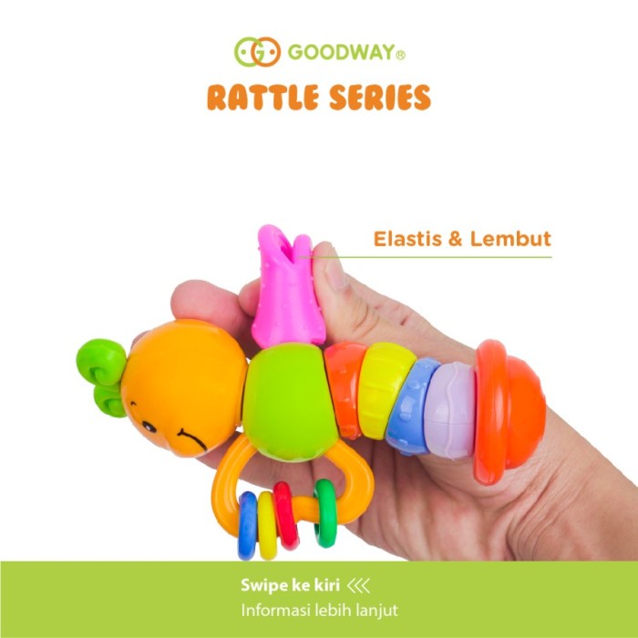 GOODWAY Baby Rattle Toys Mainan Bayi Edukatif Sensory Toys