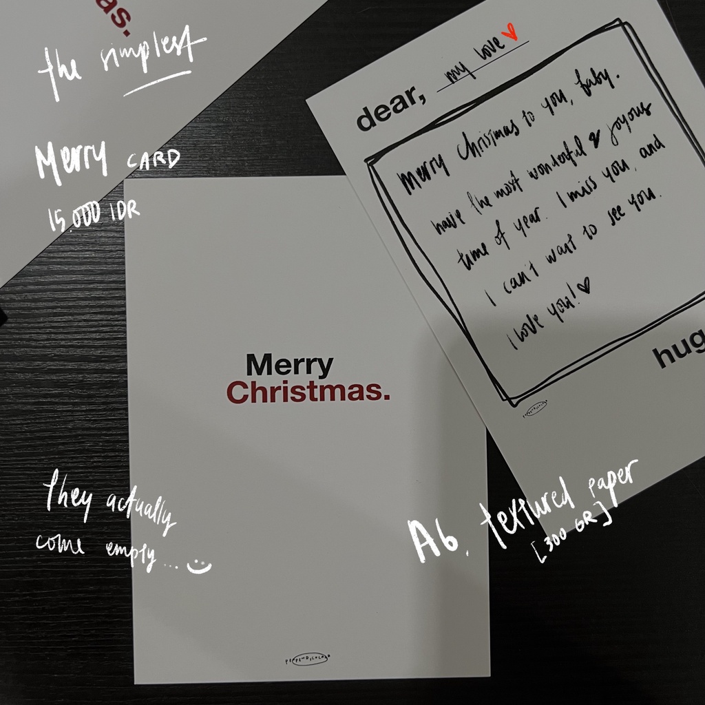 

MERRY christmas card