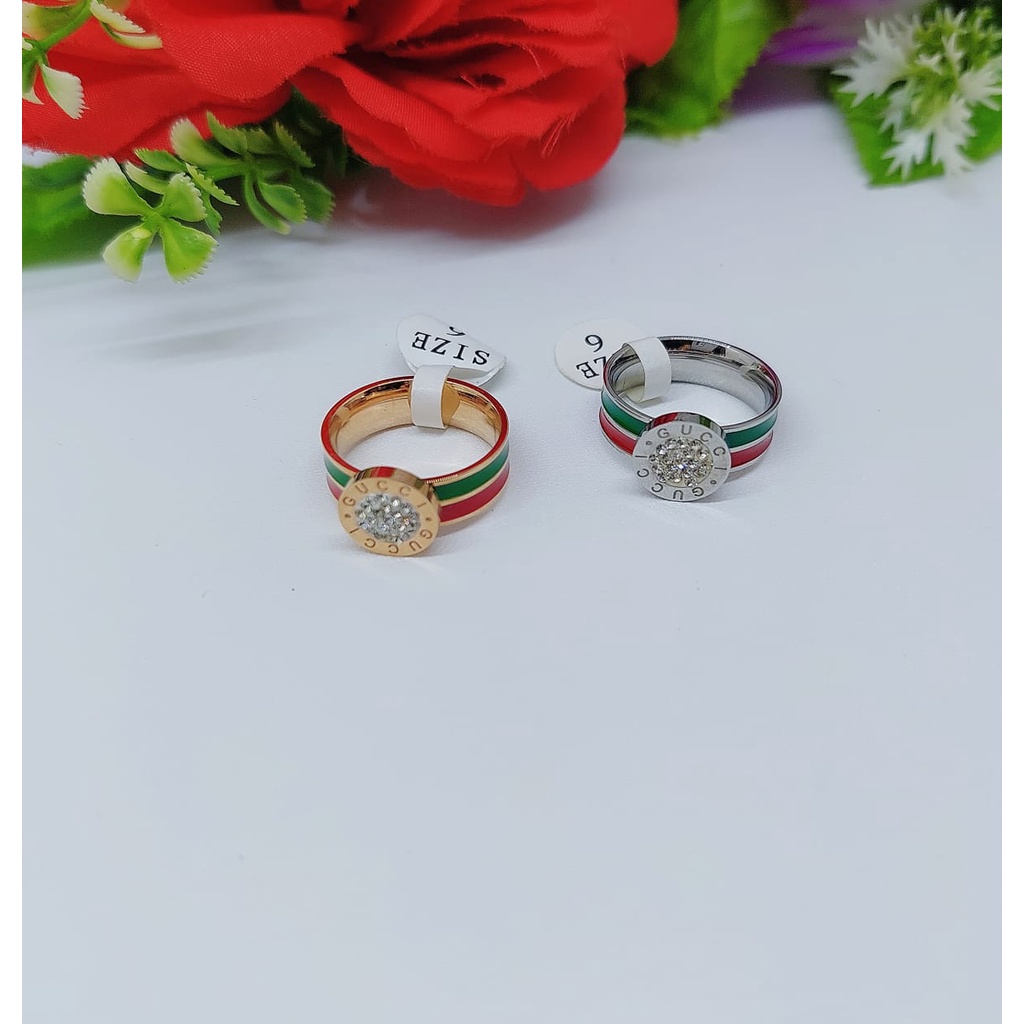 Cincin Titanium Permata 018-019 Terbaru