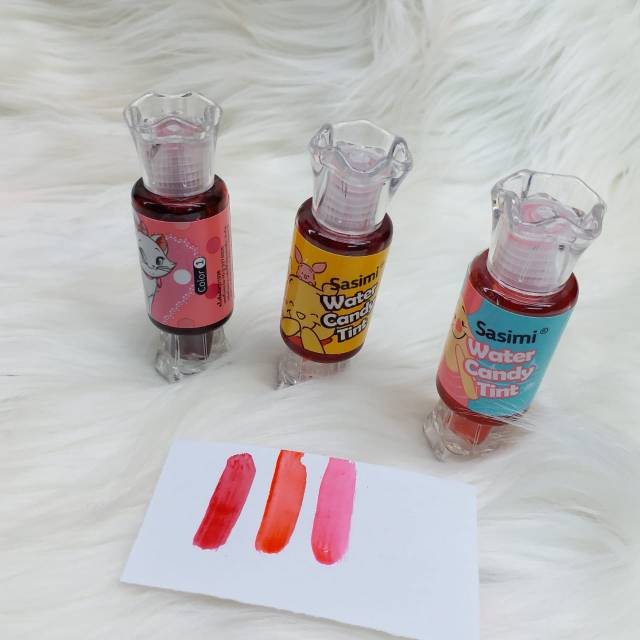 LIP TINT SASIMY WATER CANDY MARRIE. ISI 3.PCS