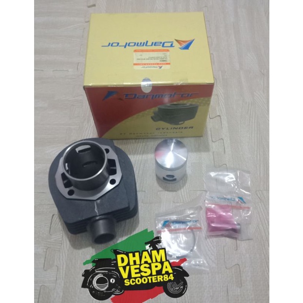 Paket Blok + seher Danmotor Vespa Pxe Excel Blok seher Lobang 5  port  5