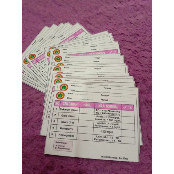

Kartu Laboratorium Sederhana ( pre order 5 hari)