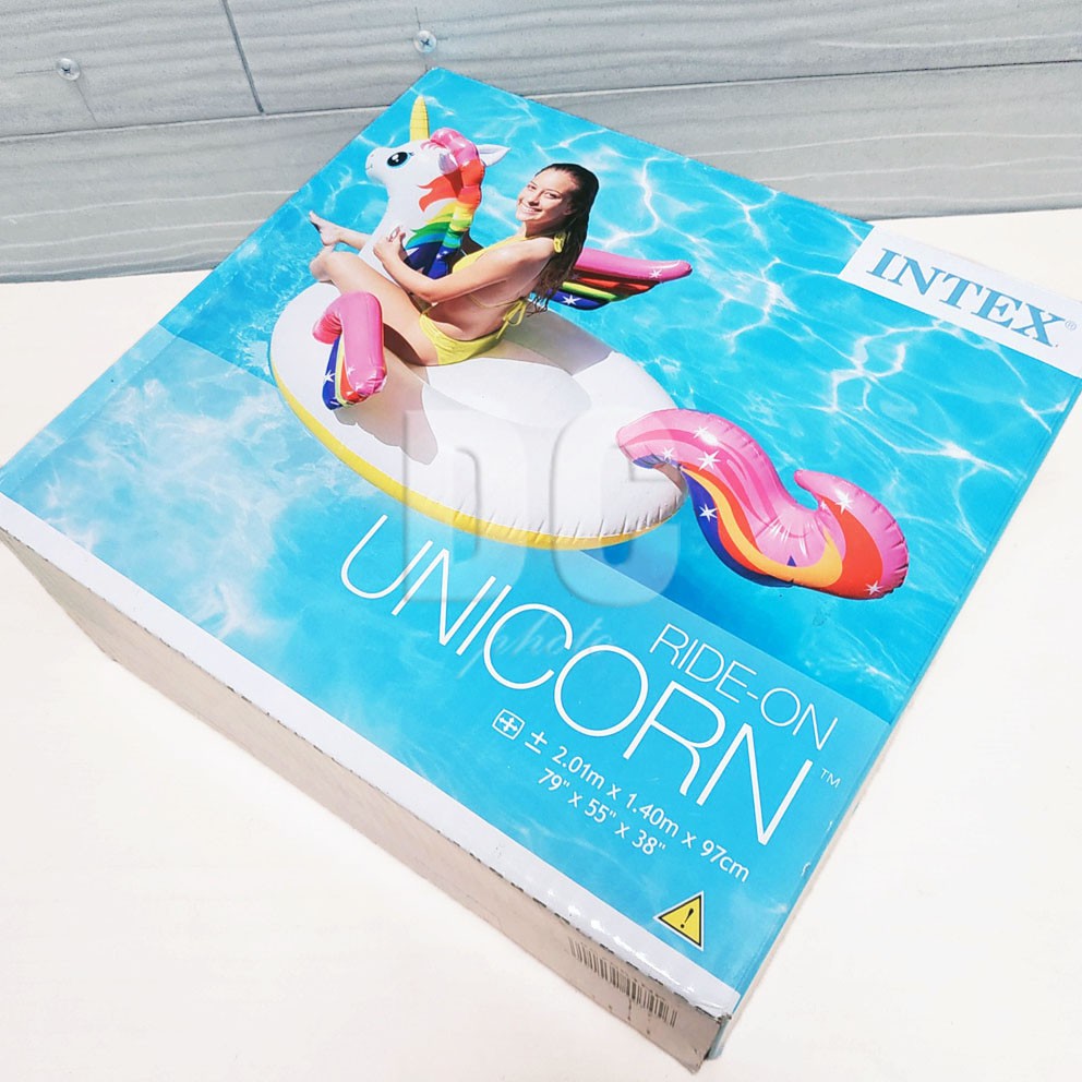 Intex Unicorn Ride-On Floaties 201x140x97cm Pelampung Santai Duduk BESAR