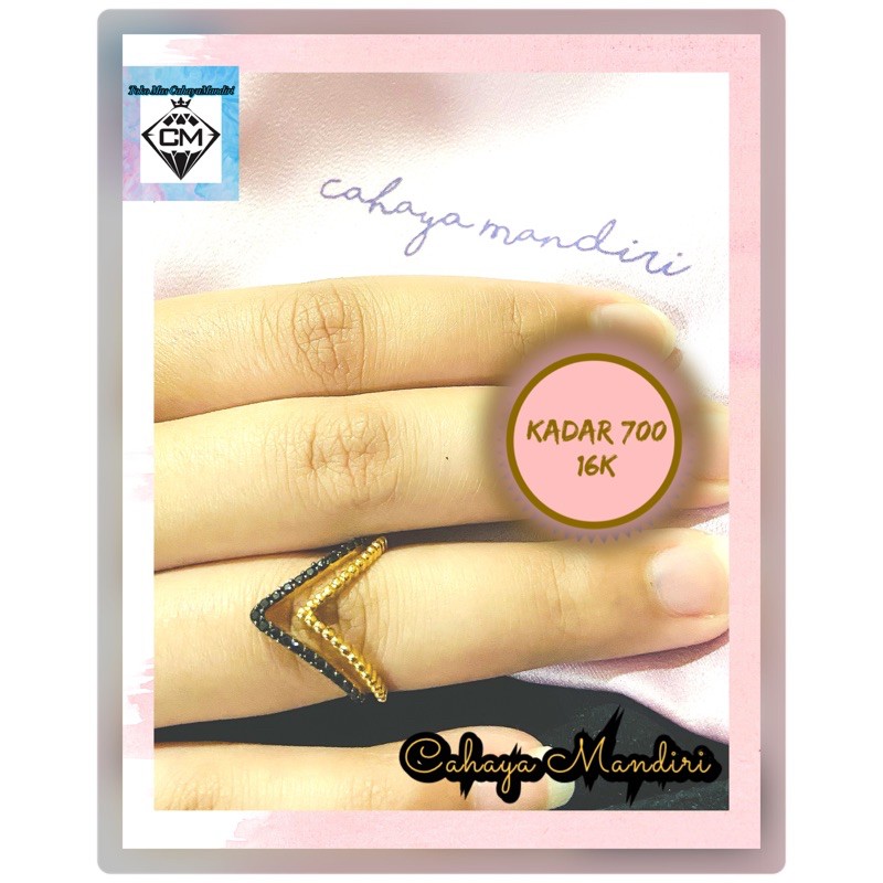 Cincin Emas kadar 700 (16K) Berat +/- 2,59 Gram