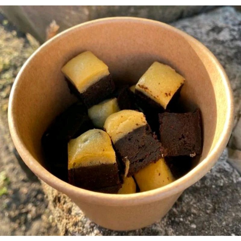 

TINY CHEESECAKE FUDGY BROWNIES | Brownies Panggang | Brownies Bite Termurah