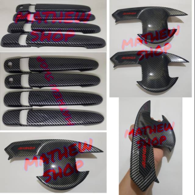 Paket Outer Handle New Avanza Veloz 2012 2013 2014 2015 2016 2017 2018 2019 2020 2021 Carbon Dan Doo