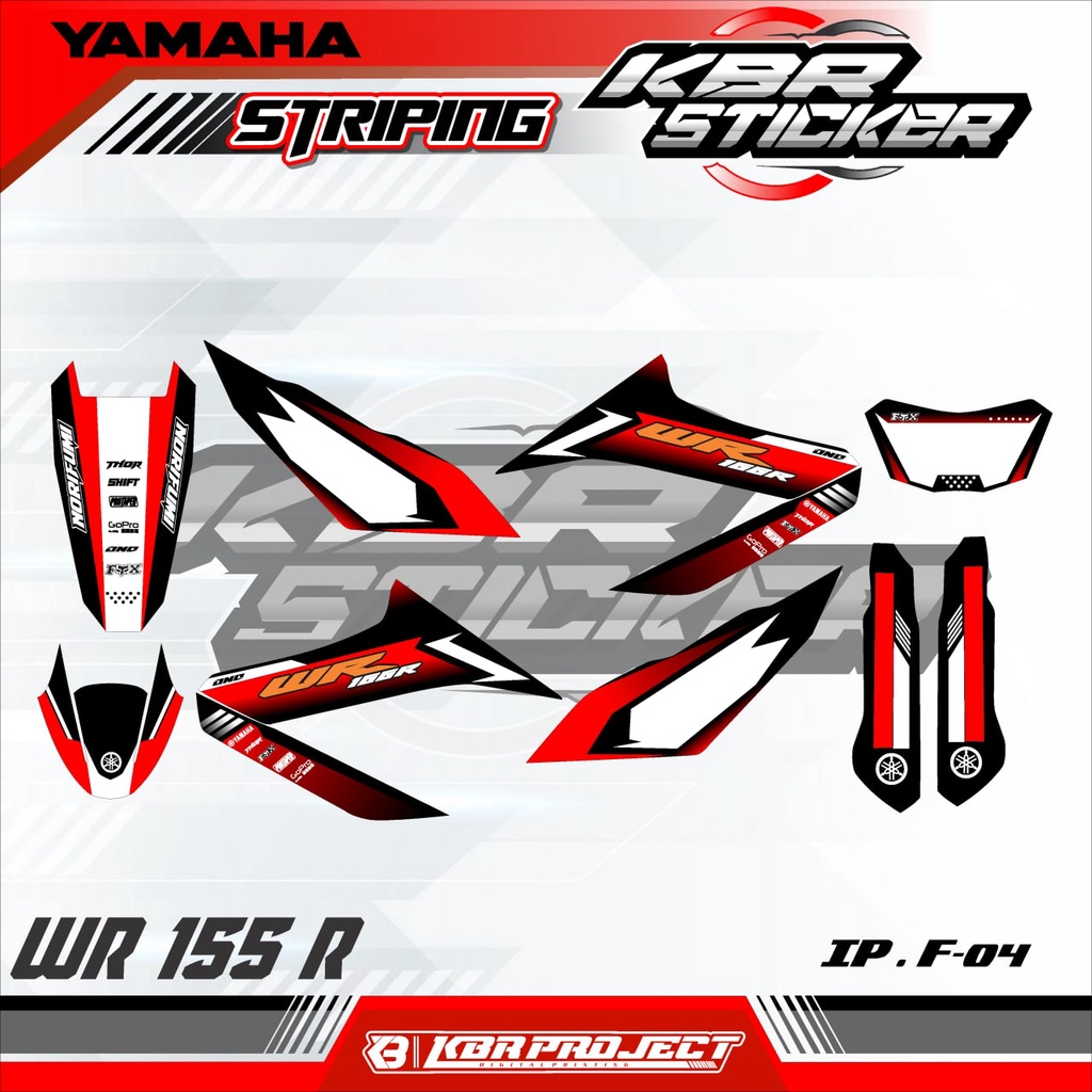 WR 155 R (COD) STICKER STRIPING MOTOR WR 155 R.04
