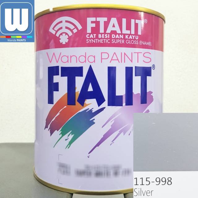 Cat Kayu Besi KANSAI FTALIT Silver 998 (1 KG) Shopee Indonesia