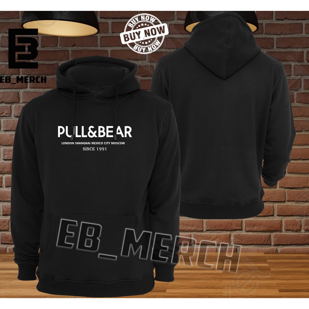 Jaket Sweater Hoodie    PULL AND BEAR     Keren Pria & Wanita   EB_MERCH