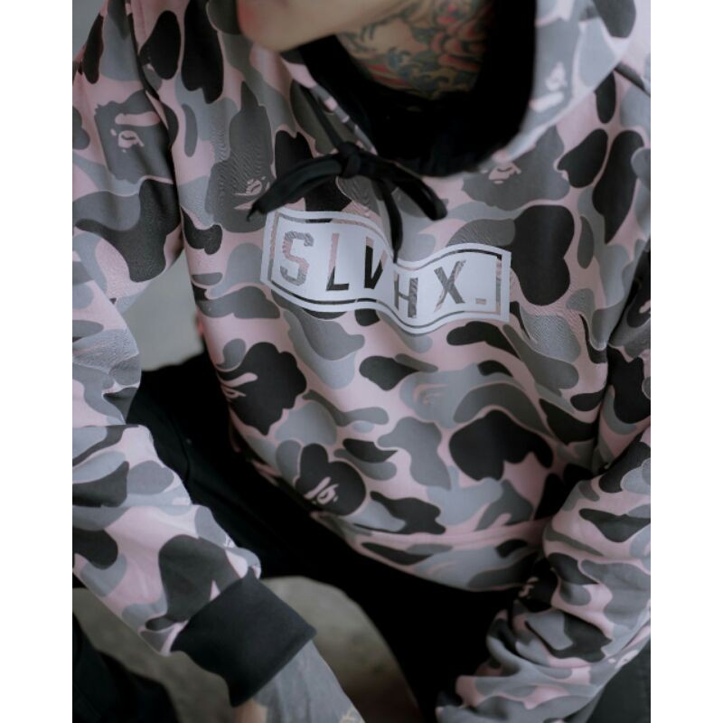 Sweater Salviohexia Camo Sweater Hoodie Loreng Sweater Salvio Slvhx