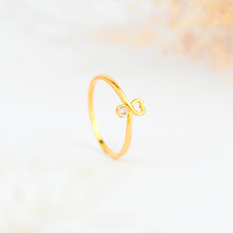 Cincin Emas Waru Mata 1 Bawah - Toko Emas Gadjah