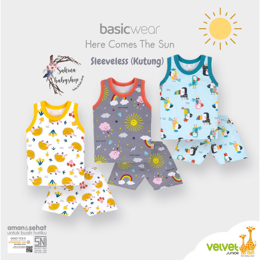 SETELAN KUTUNG VELVET JUNIOR/ YUKENSI VELVET/ SINGLET VELVET JUNIOR