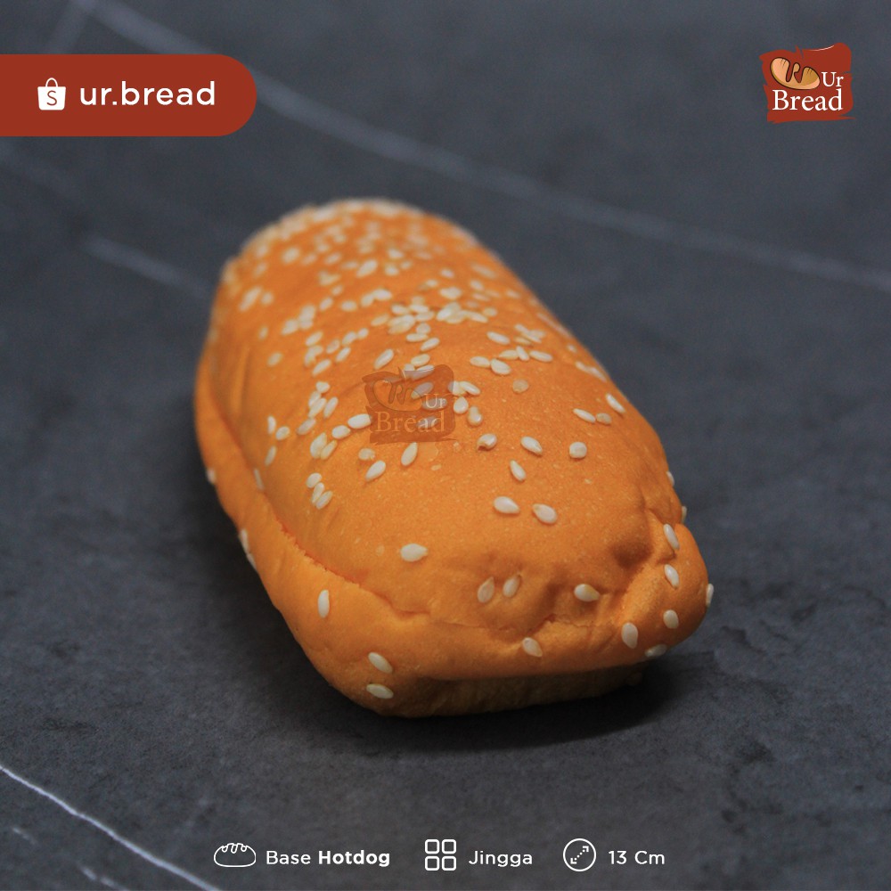 Roti Hotdog Jingga 13cm | Base Hotdog (Long Burger) 13cm Orange