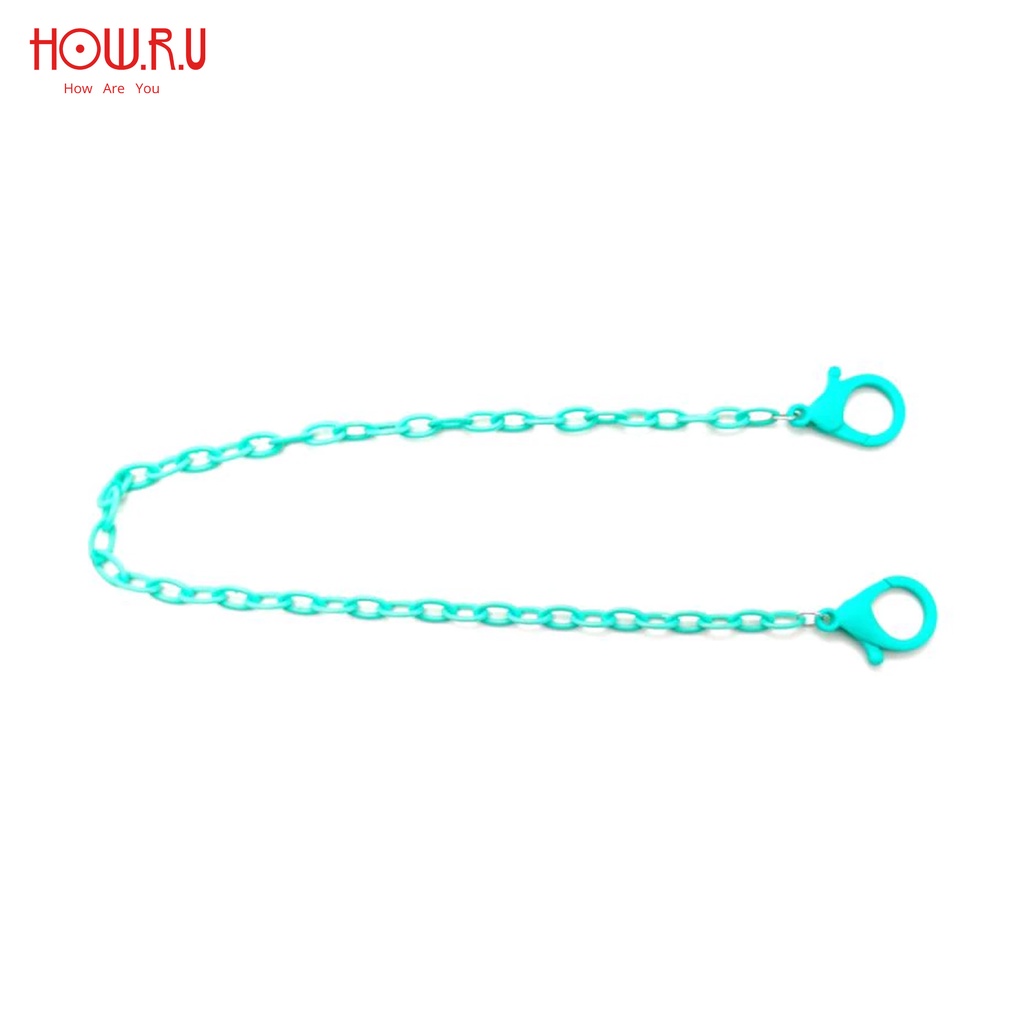 HOW.R.U | Strap Masker / Tali Lanyard / Kalung Masker / Tali Tas Rantai Akrilik Murah Lucu Warna-Warni 55cm