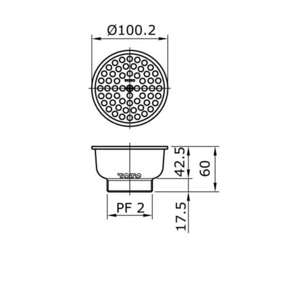 FLOOR DRAIN TOTO TX1DAV1 / SARINGAN GOT TOTO TX 1DAV1