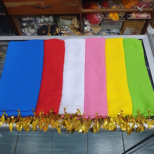Sampur Payet Selendang Tari Sampur Ronce Murah Motif Cerah selendang sampur polos tari dewasa - panj