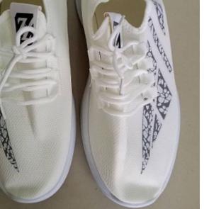 ❁ WAADOO Sport Shoes Pria Cheetah Sepatu Running Olahraga Putih ✽